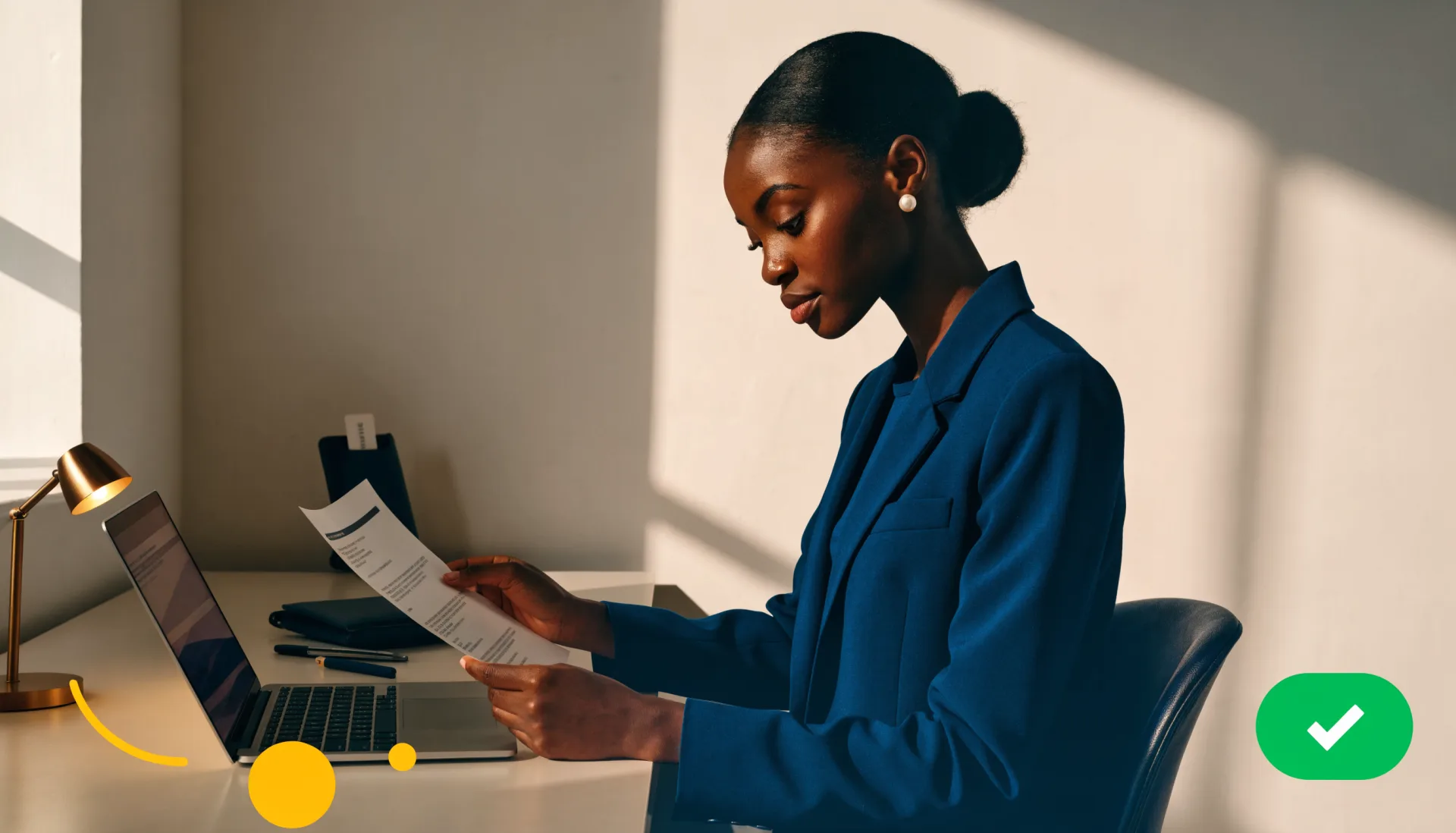 Professional preparing a country-specific job application